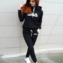 Load image into Gallery viewer, Autumn Winter Women Hoodie Pants Set Printed Tracksuit Pullover Sweatshirt Trousers Sportswear With Pockets Tracksuit Suits